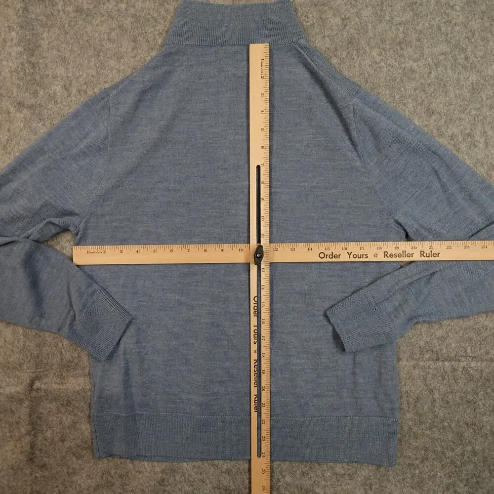 J.Crew Sweater Mens‎ Large Merino Wool Blend Half Zip Jumper Pullover Sweatshirt